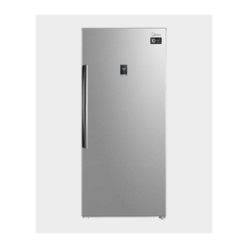 Midea Refrigerator Upright Freezer Silver