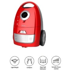 Midea Vacuum Cleaner Canister 1600W Red