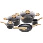 Easy Cook Marble Coated Cookware set 10pcs