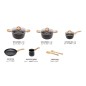 Easy Cook Marble Coated Cookware set 10pcs