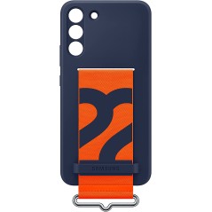 Samsung Galaxy S22+ Silicone Cover with Strap Navy