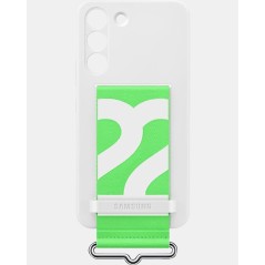 Samsung Galaxy S22+ Silicone Cover with Strap White