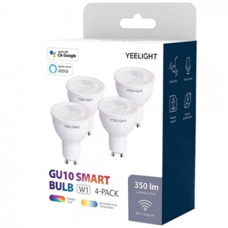 Yeelight GU10 Smart Bulb Multicolor 4-Pack