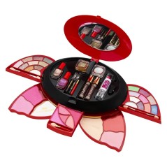 Butterfly Design Makeup Kit - Black and Red