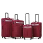 Vip Tour 4Wheel Soft Luggage Trolley Bags 4Piece Set