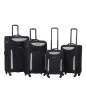 Vip Tour 4Wheel Soft Luggage Trolley Bags 4Piece Set