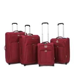 Vip Tour 2Wheel Soft Luggage Trolley Bags 4Piece Set