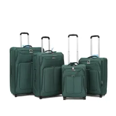 Vip Tour 2Wheel Soft Luggage Trolley Bags 4Piece Set