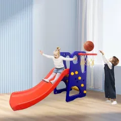 3 in 1 swing and slide With Basketball Game