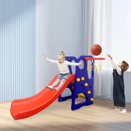 3 in 1 swing and slide With Basketball Game