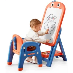 Kids Drawing Board And Chair