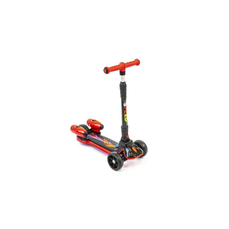 Foldable Three-wheeled Children Scooter with Spray Flash