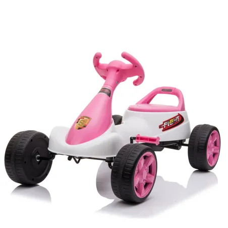 Children racing toy steering wheel bike four wheels pedal