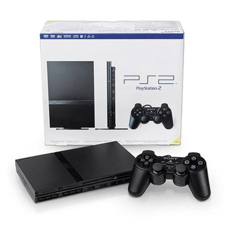 Sony PlayStation 2 Console Joystick Black  Slim