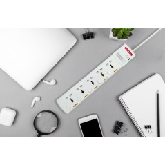 Torri Multi-Function 5 Way Power Strip-5 Meter