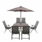 Outdoor 6 Seat Recliner Set