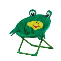 Green Material Children Animal Cartoon Moon C Small Round Chair