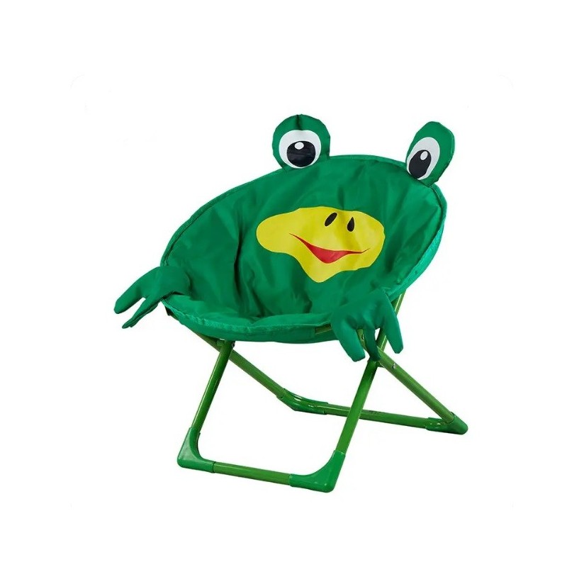 Green Material Children Animal Cartoon Moon C Small Round Chair