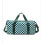 Lightweight Portable Plaid Gym Bag