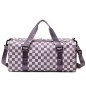 Lightweight Portable Plaid Gym Bag