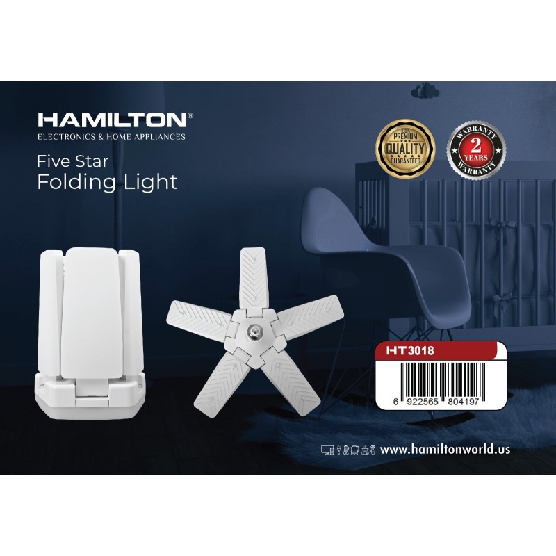 Hamilton Fivestar Folding Led Light 60 Watts
