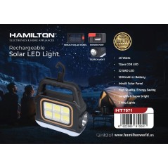 Hamilton Rechargeable Led Light Inbuilt Solar light