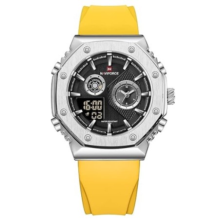 Naviforce Men Dual Display Analog Digital Watch