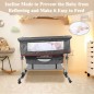 Easy Folding Portable Baby Cradle with Large Storage Basket