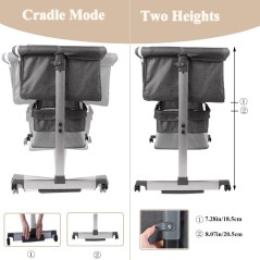 Easy Folding Portable Baby Cradle with Large Storage Basket
