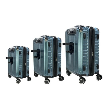 Elegent 3 Piece Set Premium Luggage With Cup Holder