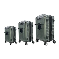 Elegent 3 Piece Set Premium Luggage With Cup Holder