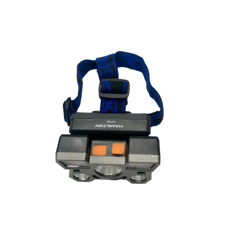 Hamilton HT-961 5 Head High Power Rechargeable Head Lamp - Black