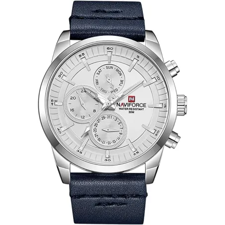 NAVIFORCE NF 9148 Men’s Quartz Waterproof Sport Leather Wrist Watch