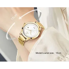 NAVIFORCE NF 5008 Women’s Watch Luxury Fashion Simple – Analog Watch Dial with Date Stainless Steel Waterproof Wristwatch