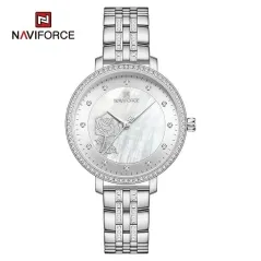 NAVIFORCE Women’s Creative Diamonds 3D Dial Elegant Bracelet watch