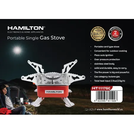 Hamilton Portable Single Gas Stove