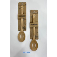 Bechoware BW14781a wooden spoon slotted