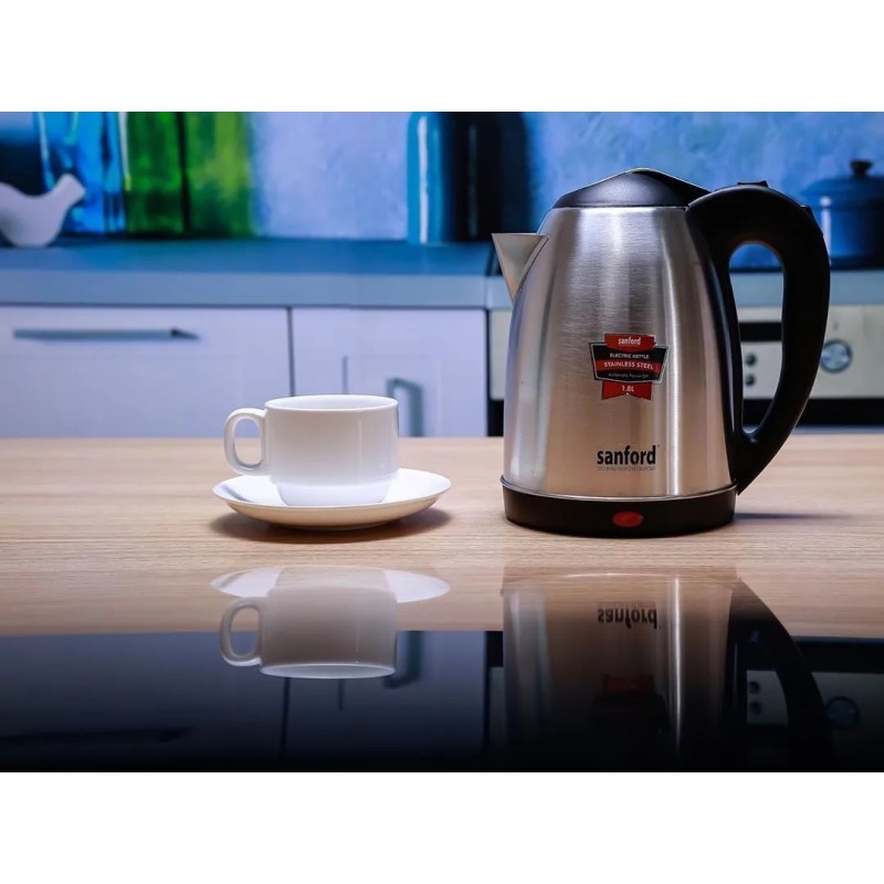 Sanford S/Steel Electric Kettle 1.8Ltr