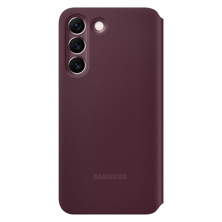 Samsung Galaxy S22 Smart Clear View Cover Burgundy