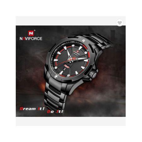 Naviforce Mens Watch Analog And Steel