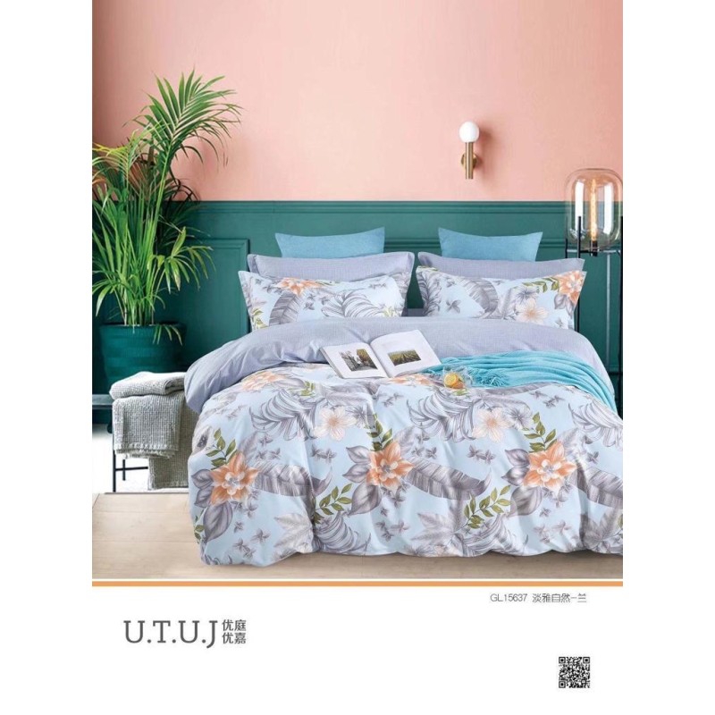 Stylish Design Cotton Double Bedsheet