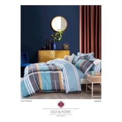 Stripe Design Cotton Double Size Bedsheet