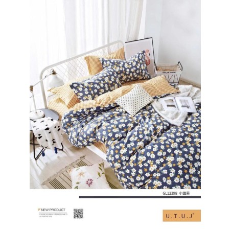 Floral Printed Double Size Cotton Bedsheet