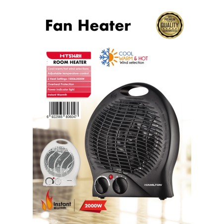 Hamilton Room Heater D/P Fan Heater/2000W