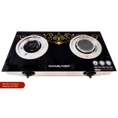 Hamilton Gas Stove 2 Burner Glass