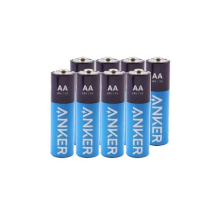 Anker Alkaline Batteries 8-Pack Blue