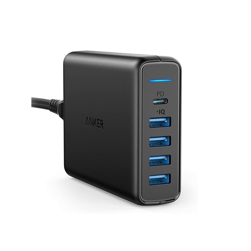 Anker Powerport I PD With 1 PD And 4 PIQ Black