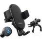 Anker Powerwave 7.5 Car Mount With 2-Port Quick Charge 3.0 Car Charger Black