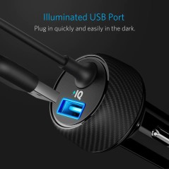 Anker Powerdrive 2 Elite With Lightning Connector With Offline Black