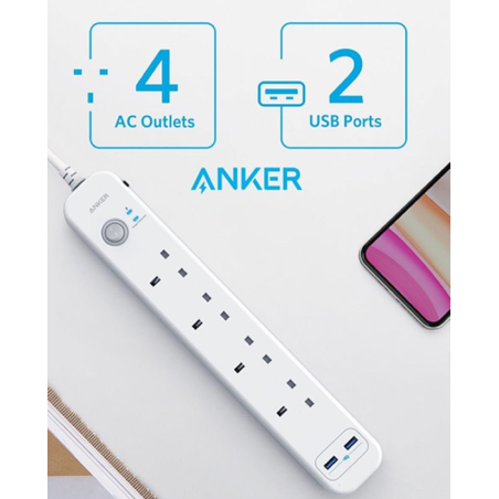 Anker Power Extend USB 4 Strip White
